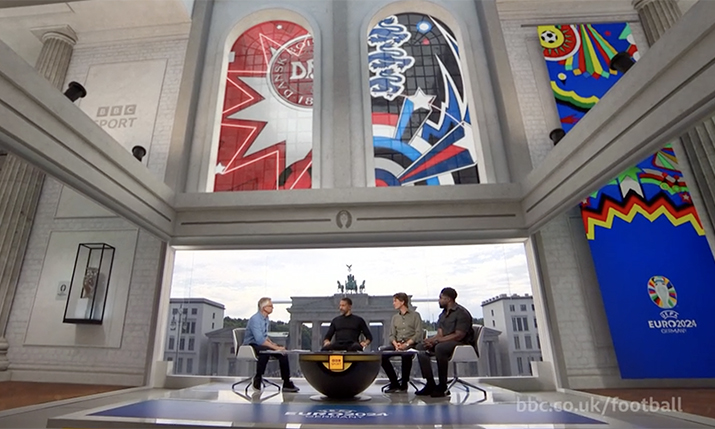 Euro 2024: How (and why) BBC Sport opted for a mixed reality presentation studio for its tournament coverage